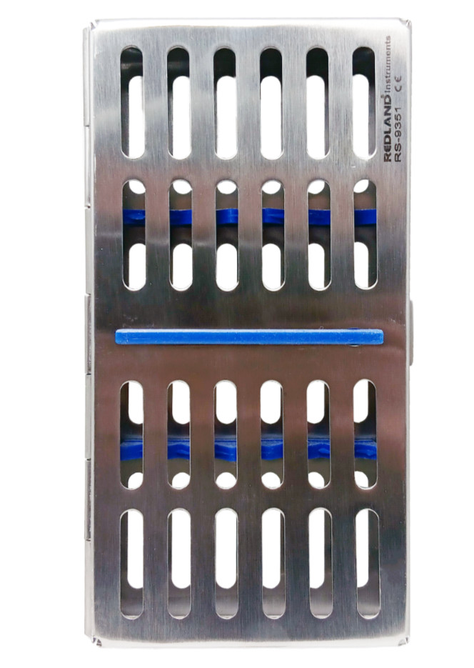 Dental Stainless Steel Sterilization 7 Instruments Empty Cassette