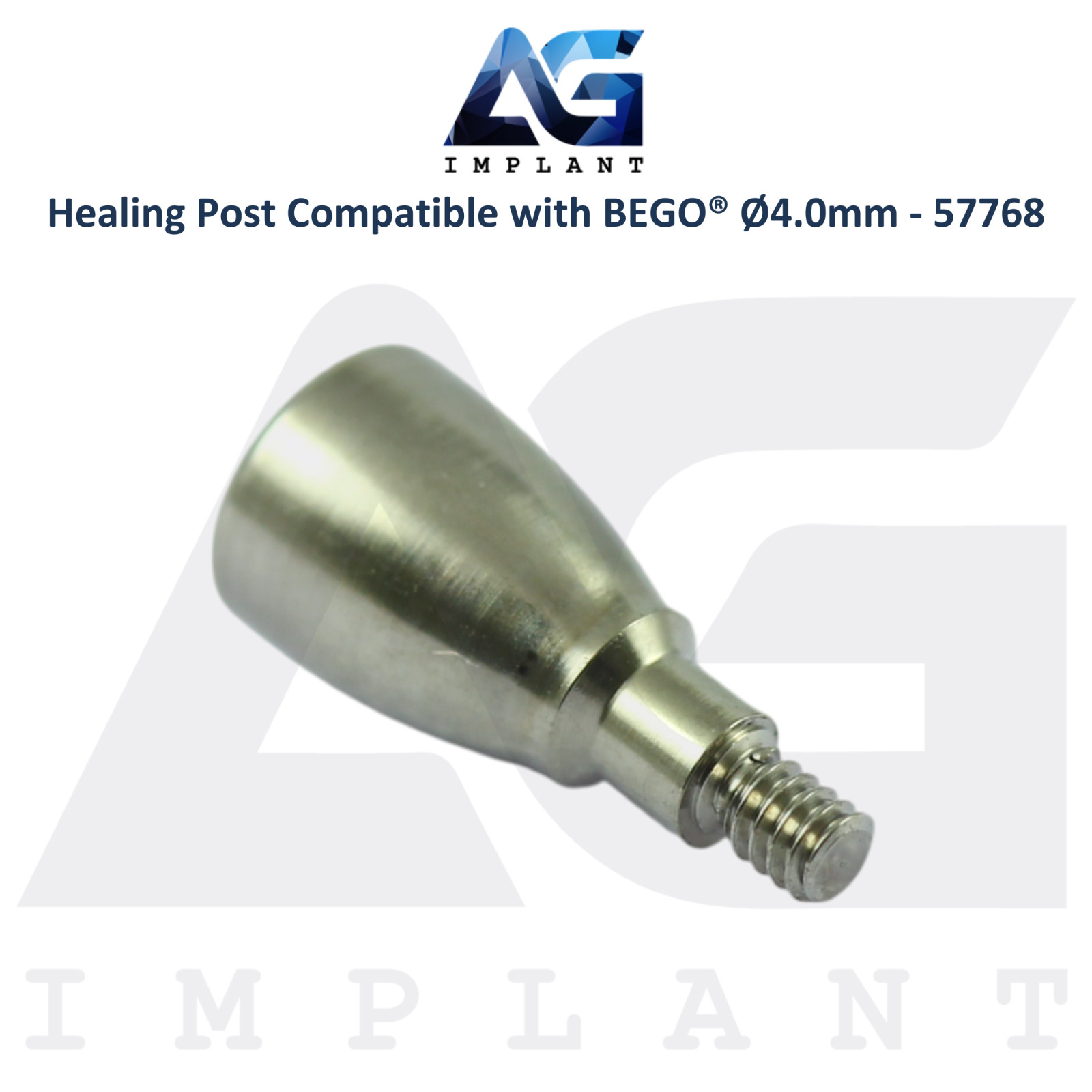 Titanium Healing Post BEGO® Compatible Ø4.0mm 57768 Soft Tissue Shaping