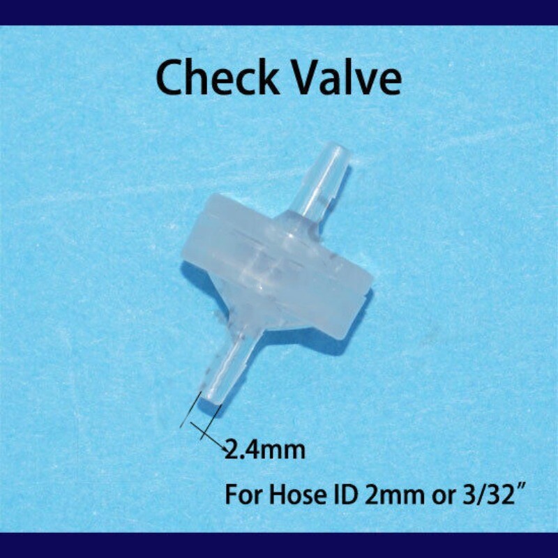 1/2/3/4/5/6mm Inline Plastic Check Valve 1/16 3/32 1/8 3/16 inch in Hose Barb