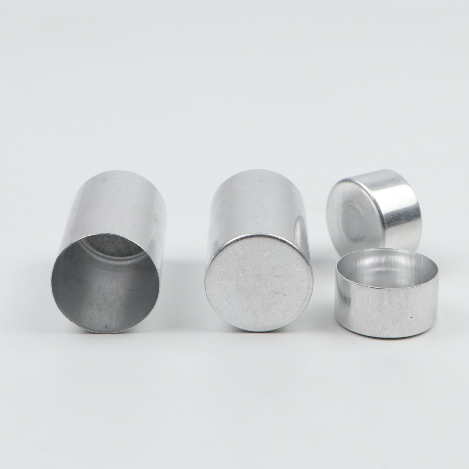 100Pcs 25.5mm Dental Empty Aluminum Tubes Cartridges for Making Flexible Denture