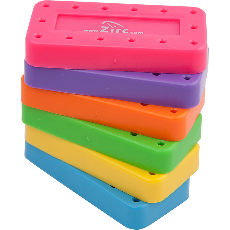 Zirc Dental Magnetic Bur Block 14 Hole Autoclavable Purple Yellow Blue Gray Plum
