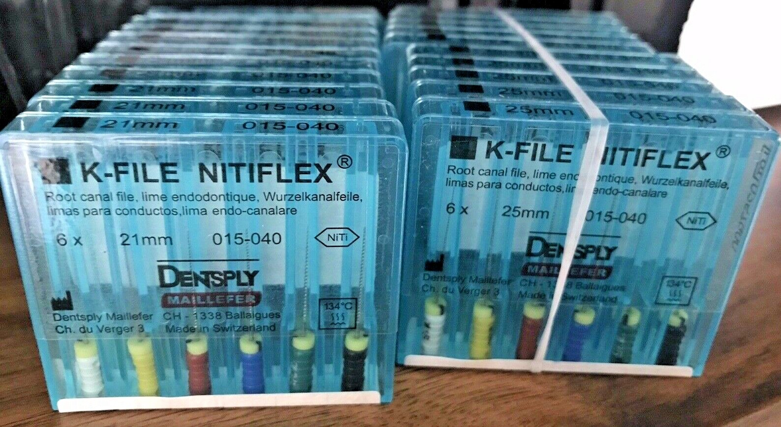 Dentsply K-File Nitiflex NiTi Flexible Endo Root Canal Hand Files (20 pack) Asst