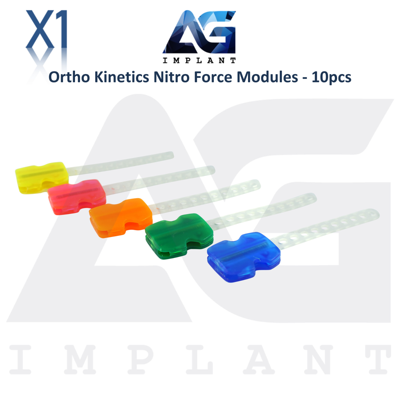 Ortho Kinetics Nitro Headgear Force Modules 10pcs 450g Releasable System Dentist