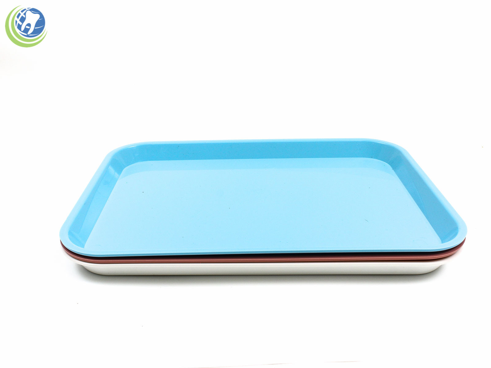 DENTAL PLAIN SET-UP TRAY FLAT SURFACE AUTOCLAVABLE BABY BLUE COLOR SIZE B