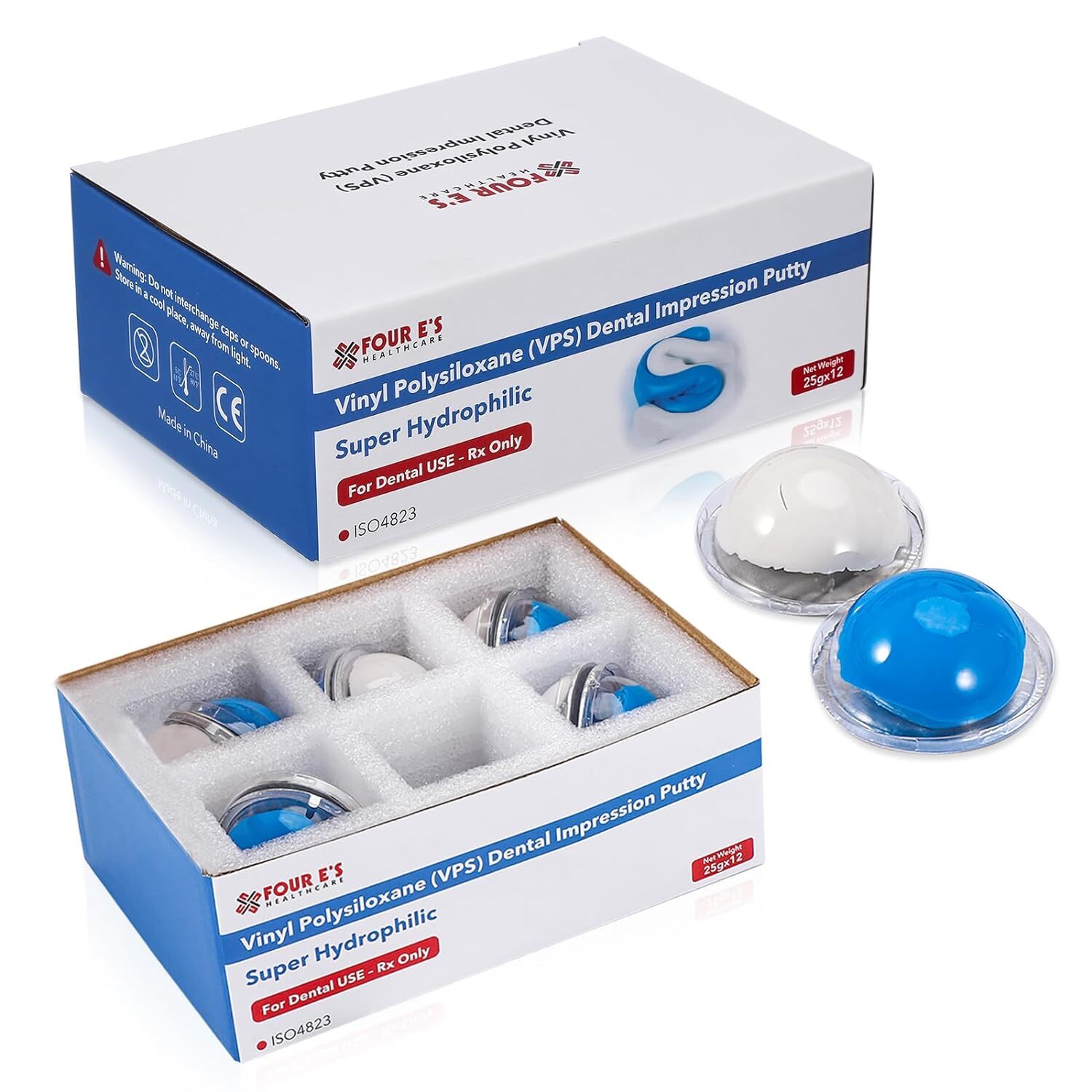 24x 25g (2 boxes ) Dental Hydrophilic Firmer Teeth Impression Putty Fast NEW