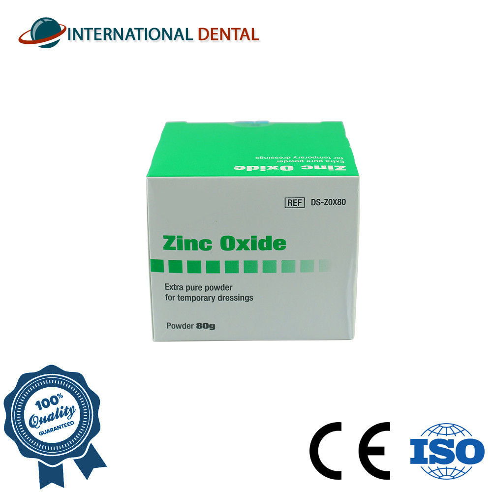 Dental Temporary Restoration Cementation Extra Pure&Fine Zinc 0xide Powder, 80g