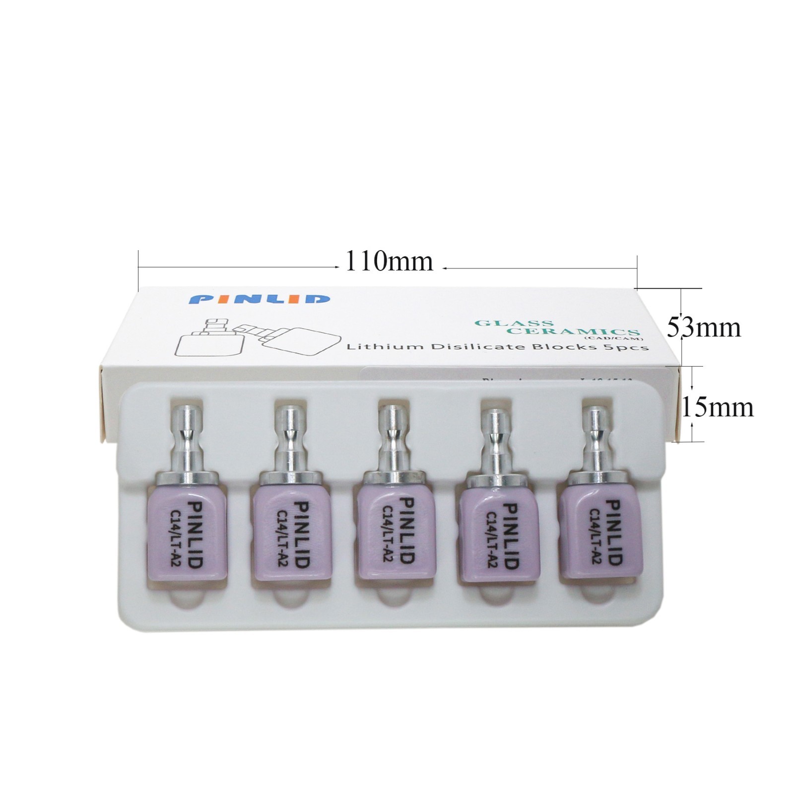 US C14 Dental Lithium disilicate glass-ceramics Emax CAD Grinding/Milling Blocks