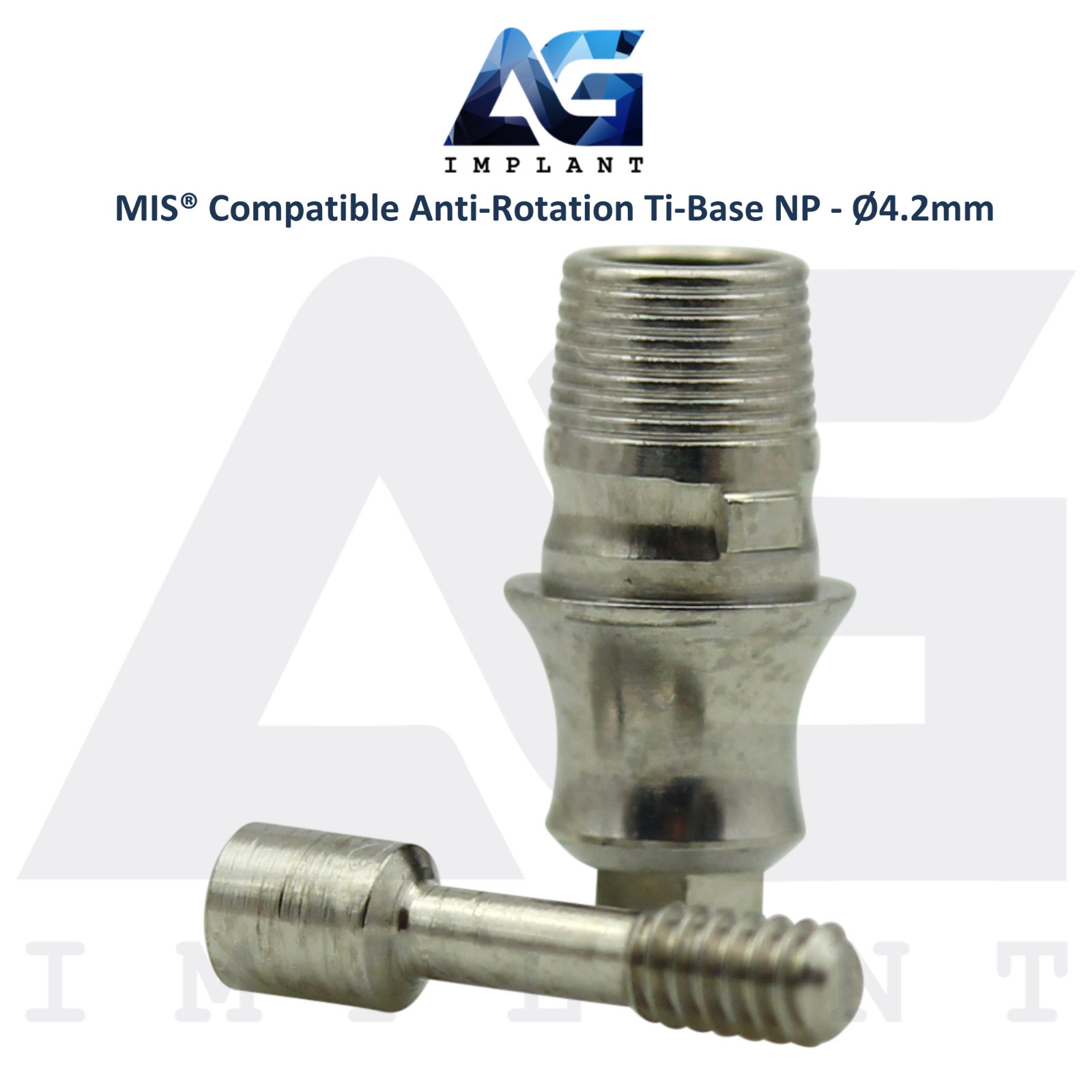 x5 Ti-Base Anti-Rotation Ø4.2mm NP Compatible with MIS® Int Hex System 2.10mm