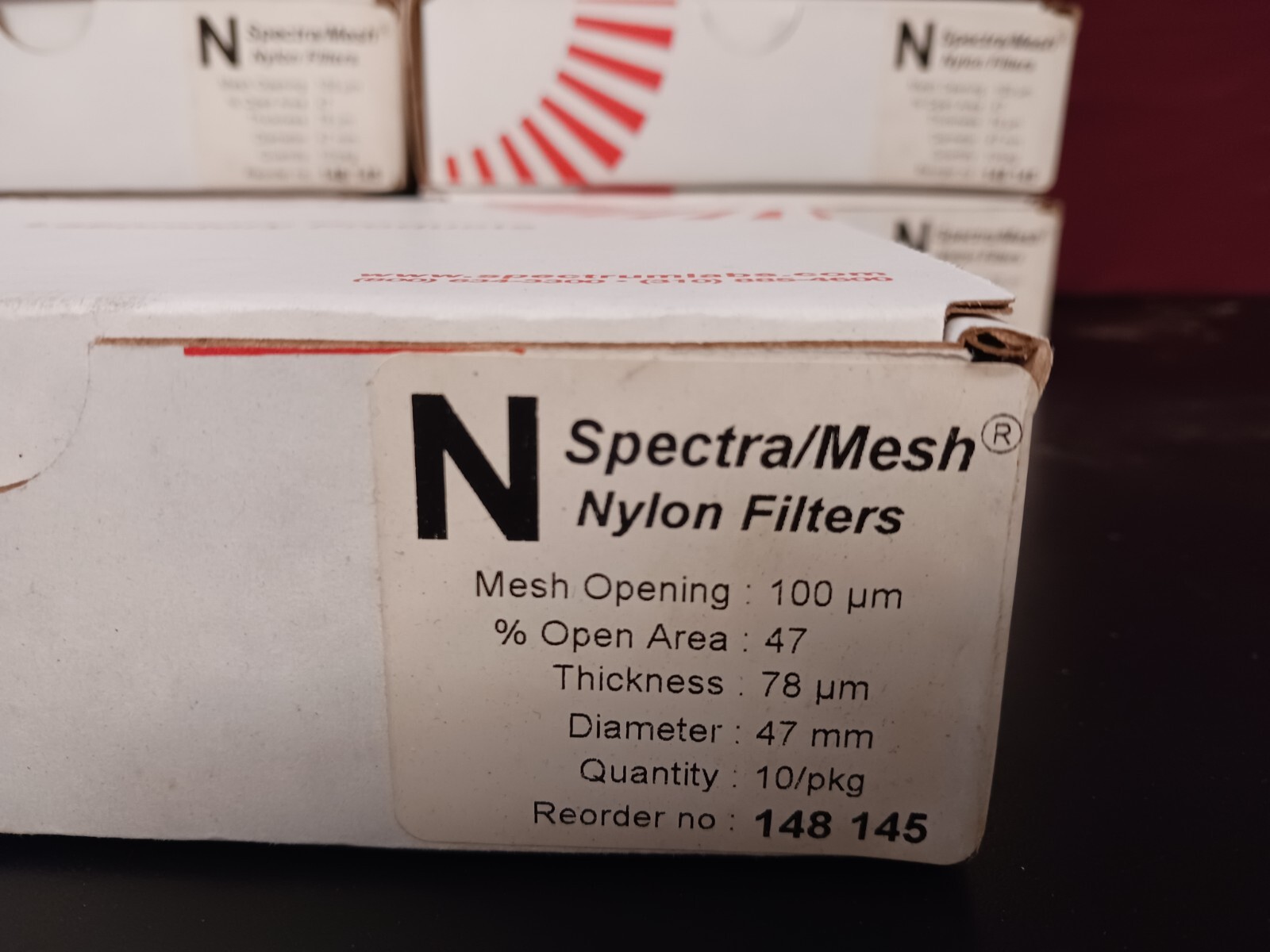 Spectrum Spectra/mesh 148-145 NYLON 47MM 100µm 10/PKG Macroporous Filters