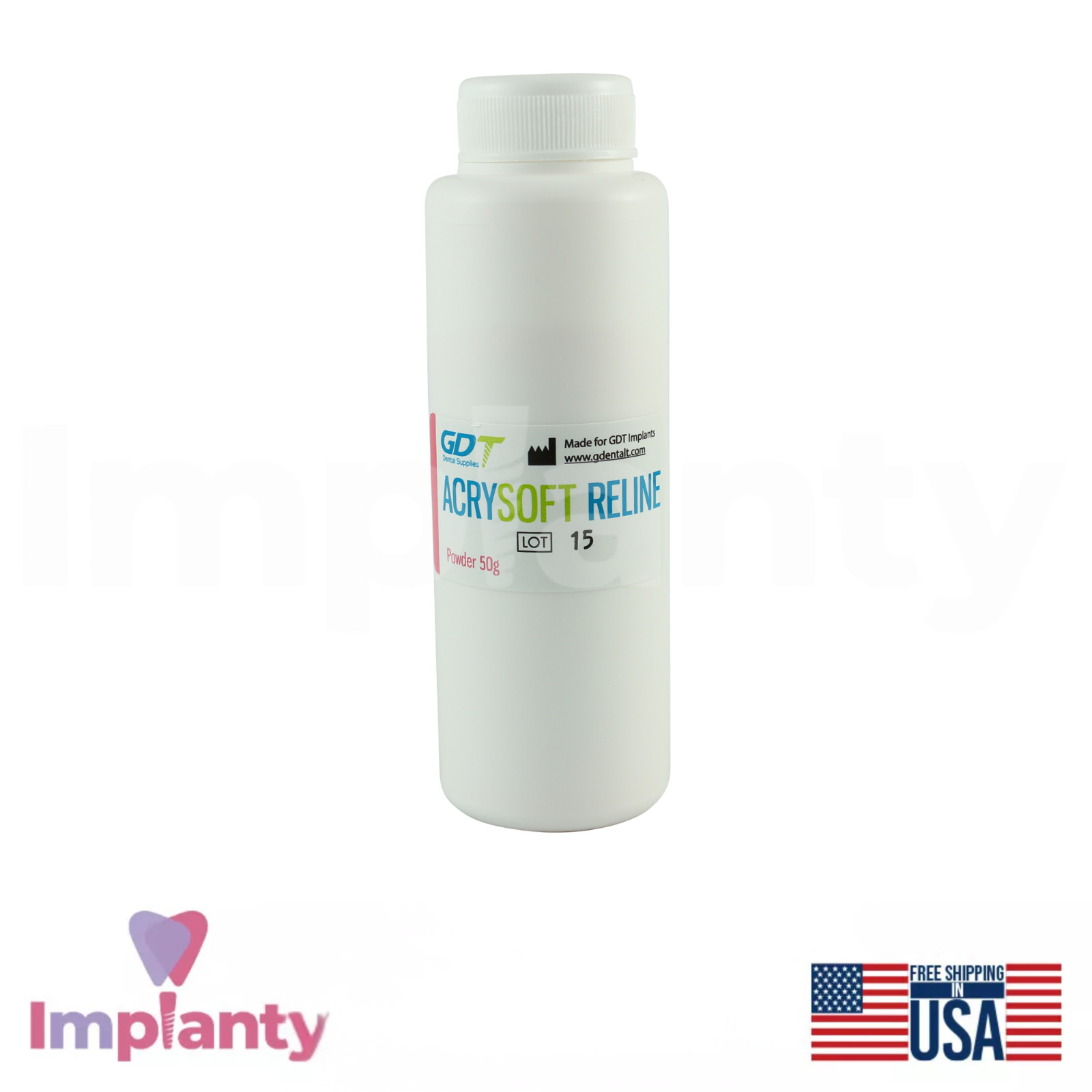 DSI Soft Liner DIY Denture Reline Tissue Conditioner Cushioning Renew Treatment