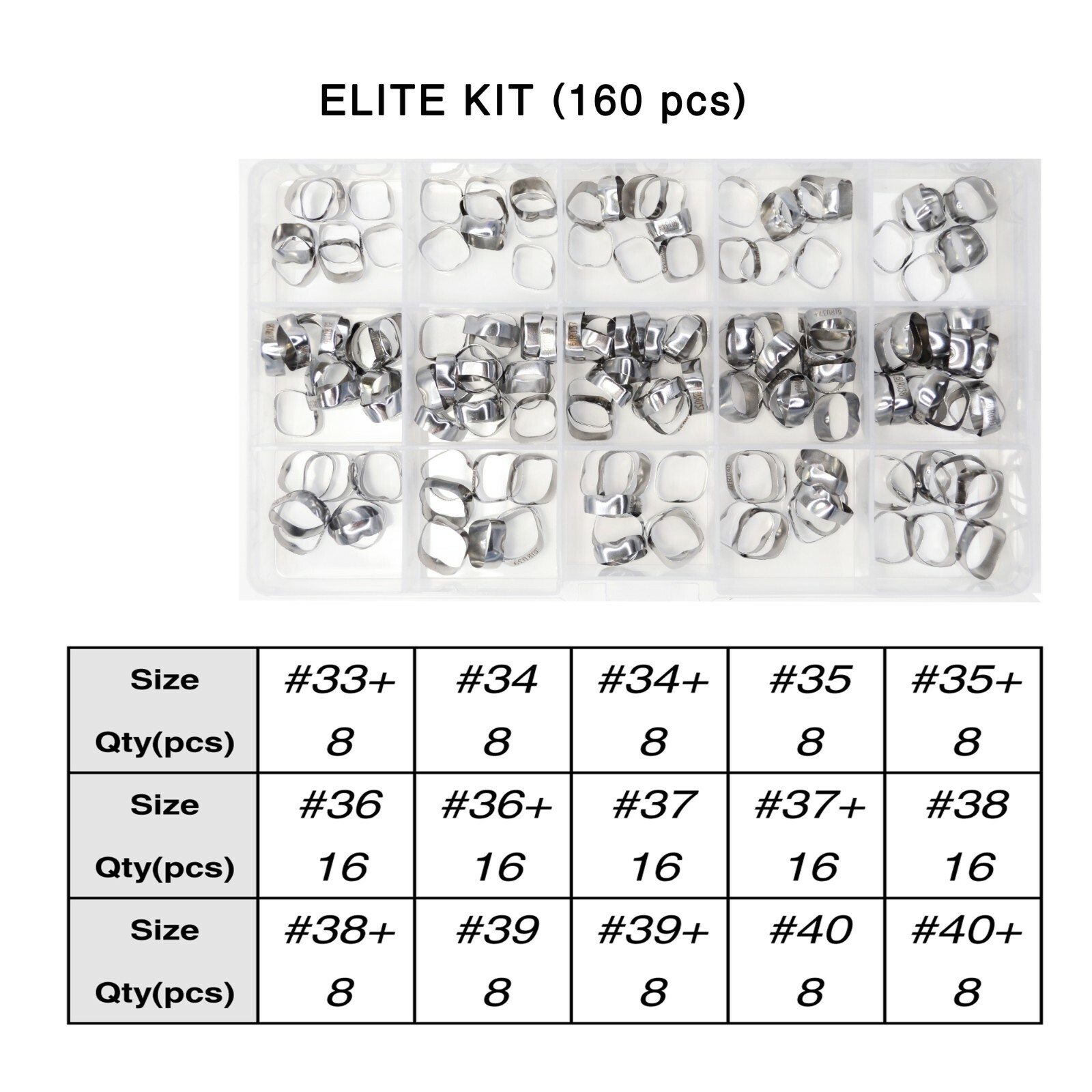 J&J Ortho™ Orthodontic #7 Second Molar Band Optional Kit