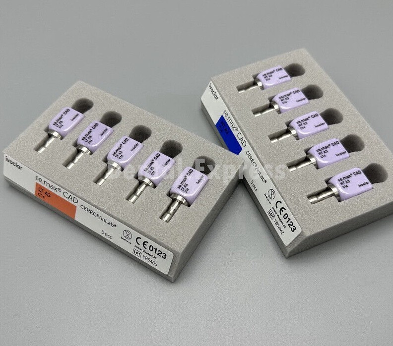 IPS E.MAX Dental Glass Ceramic Lithium Dislicate Blocks CEREC Emax CAD Block