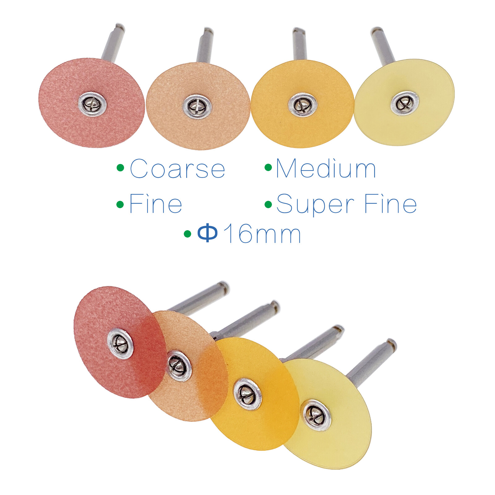 Dental Sof-Lex Soflex Contouring & Polishing All Sizes Pop-On Discs 0.63″ 16mm