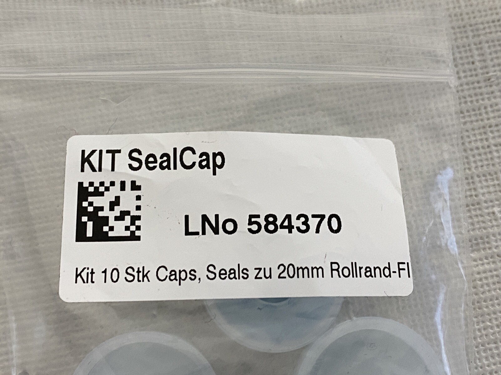 (6 Pcs) CTC ANALYTICS Leap PAL 10x20mm Caps w/Pre-Slit Seals for Bottles Vials