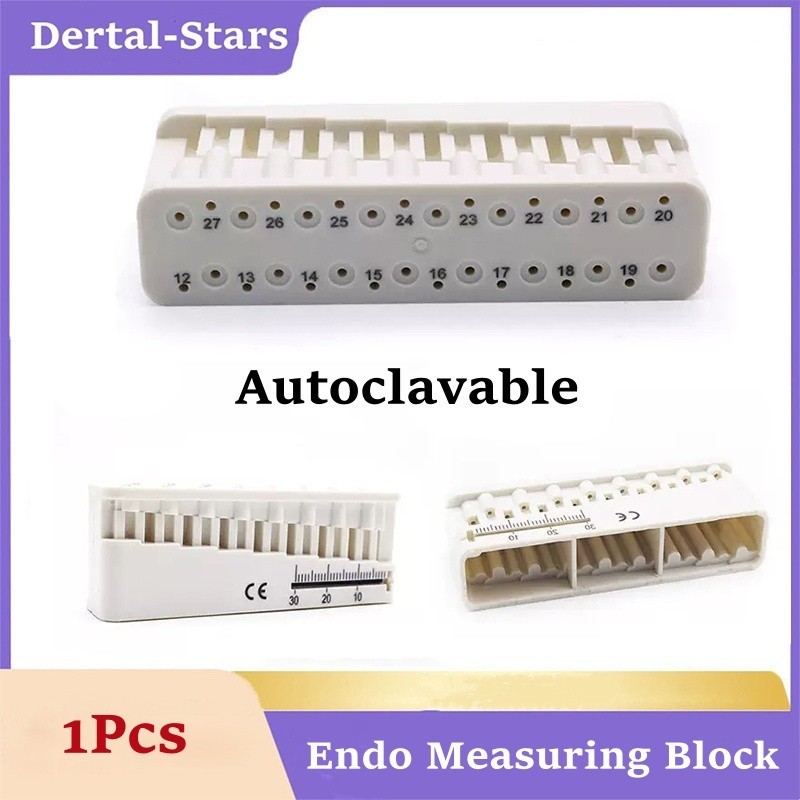 Dental Endo Measuring Block Endodontic File Holder Measuring Ruler Autoclavable