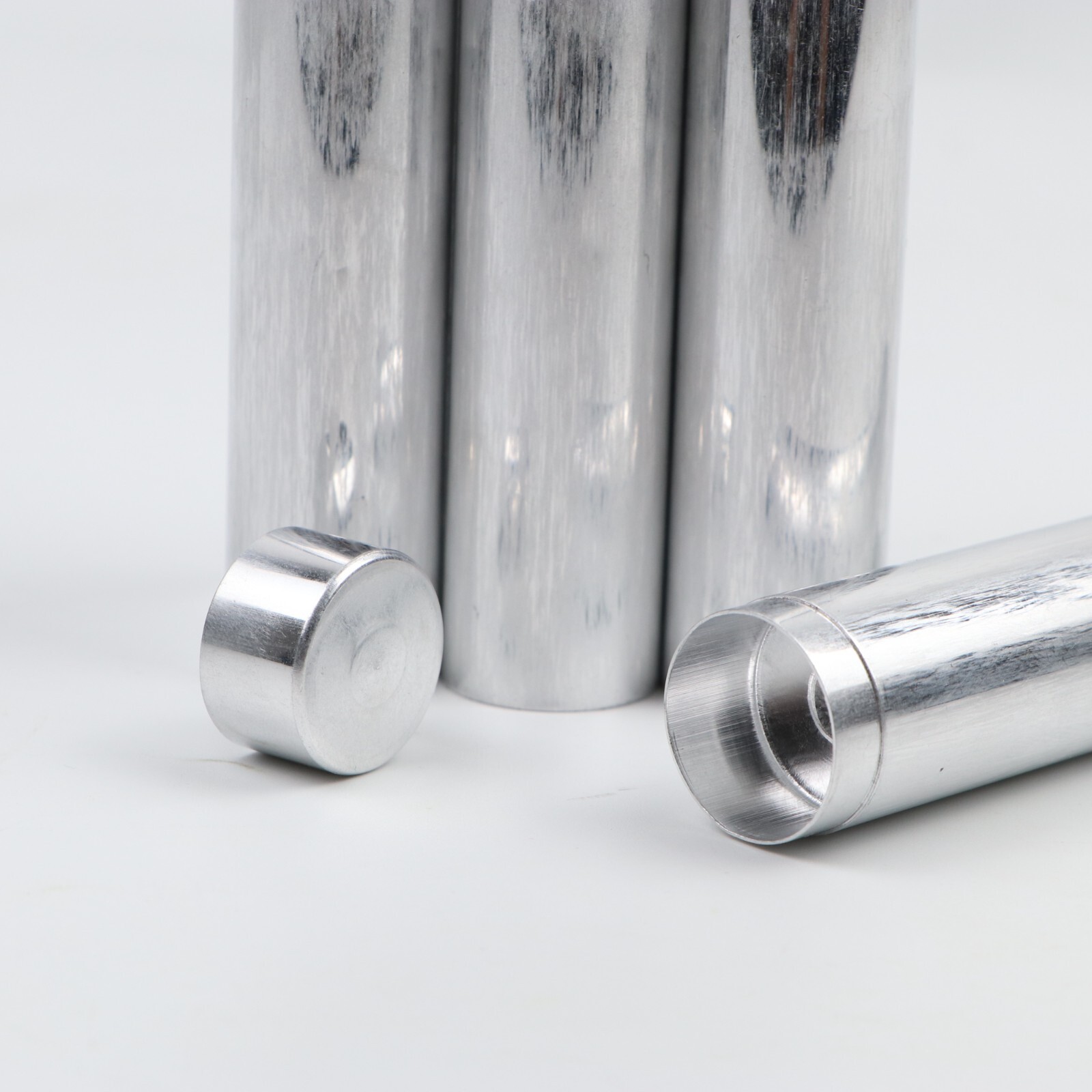 100pcs Dental Lab Aluminum Tube Empty Cartridges For Flexible Acrylic OD22mm