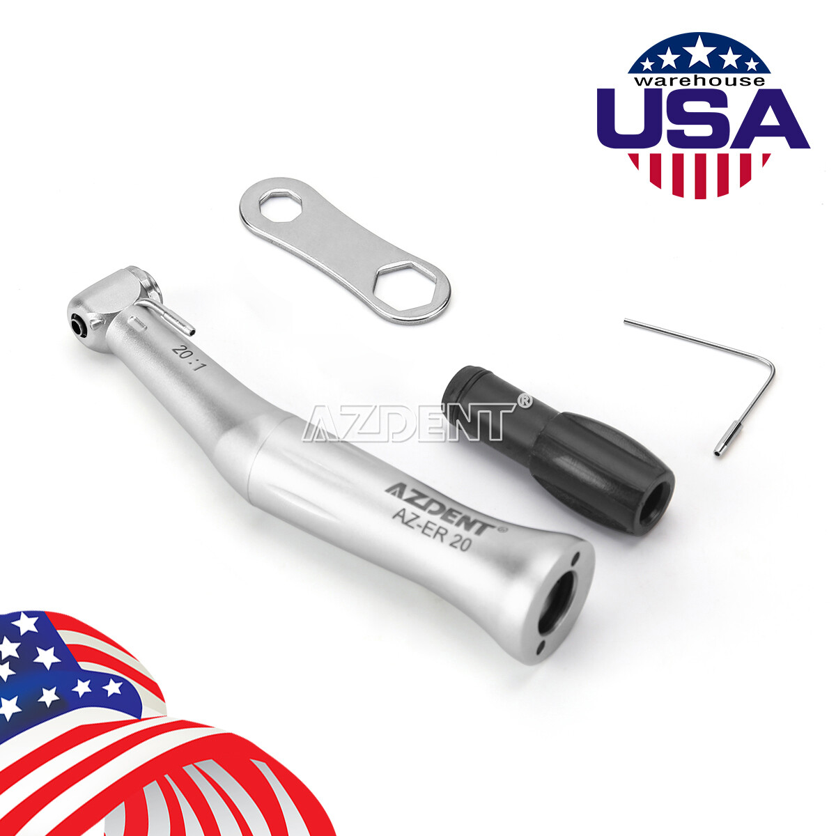 AZDENT Dental Implant Reduction 20:1 Low Speed Contra Angle Handpiece