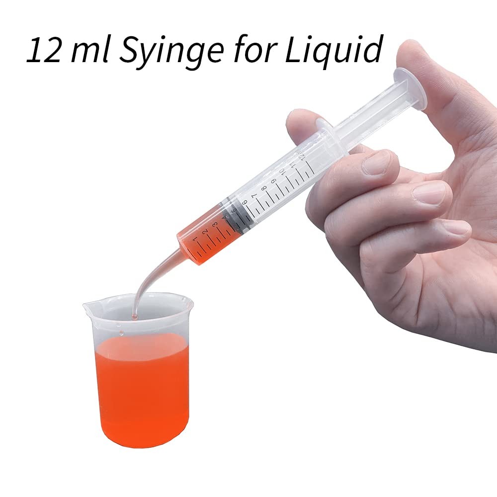 Wisdom Teeth Syringe, 5 Pack Irrigation 5 Pack, Curved-with Measurement