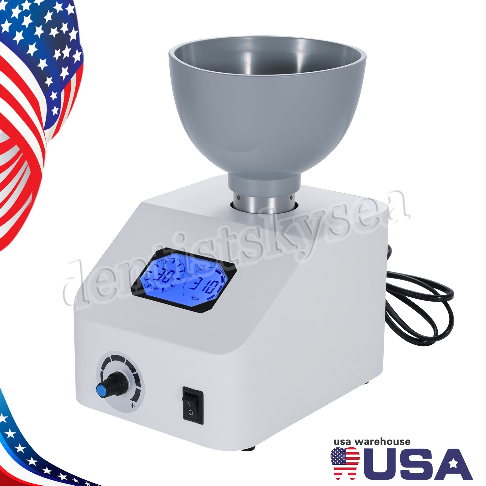 High-End Dental Printing Die Mixer Machine Alginate Dentistry Tools USA STOCK