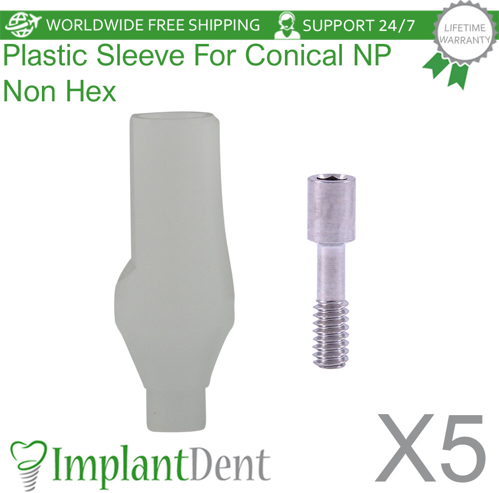 5x Dental Rotational Castable Non Hex For Nobel Active Conical NP Dental Fixture