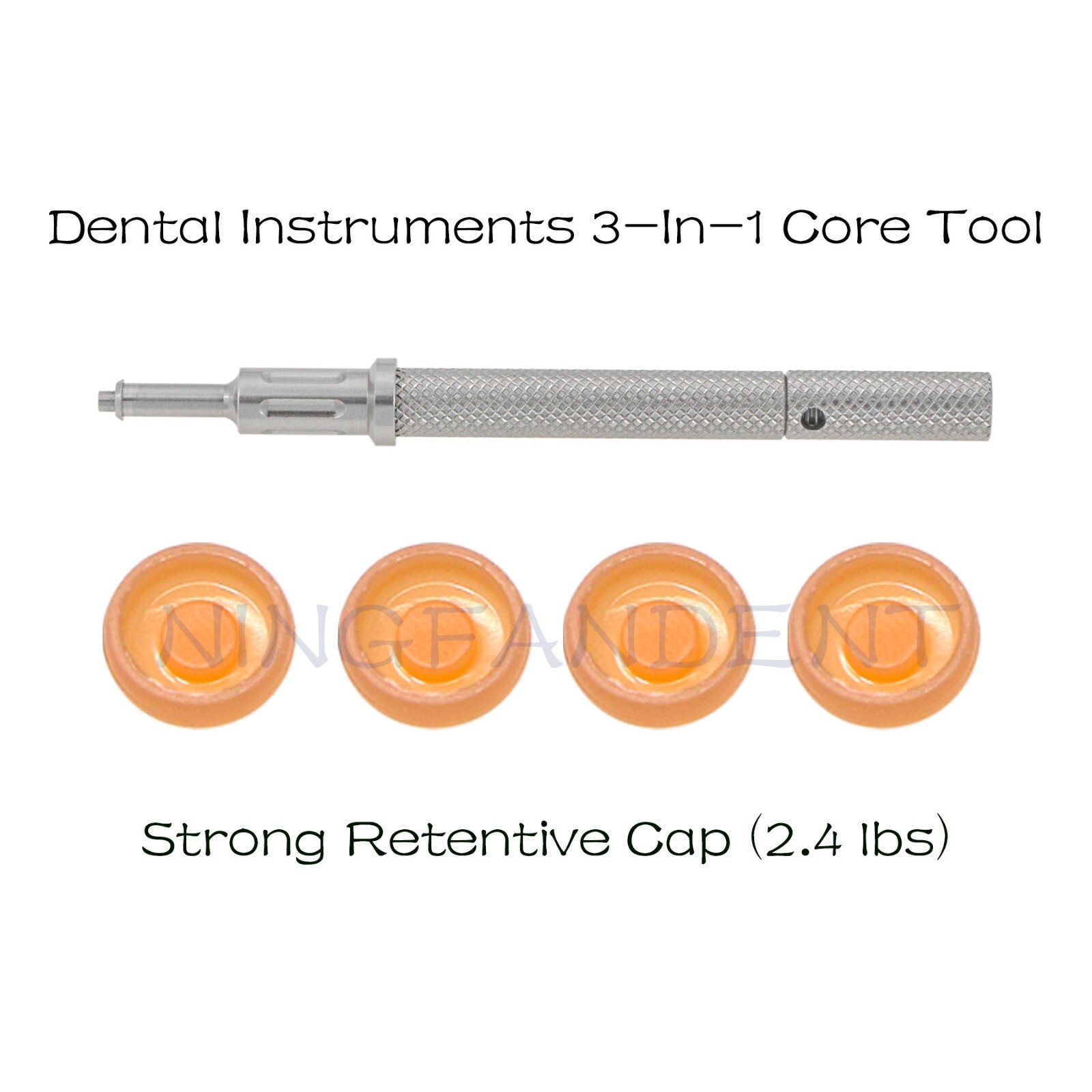 Implant Locat0r Removal Insert 3-1n-1 Tool,Dental Attachment Retention Caps