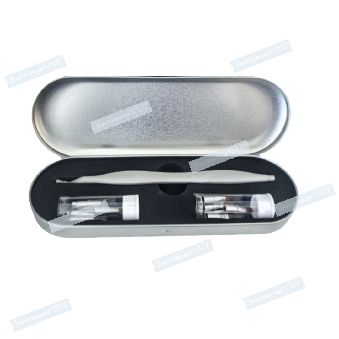 Dental Resin Brush Pen Replaceable Brushes Tips Straight Curved Head Mini Micro