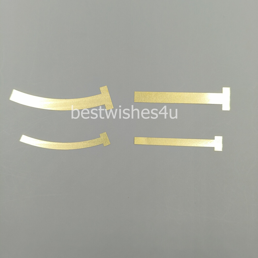 100/Bag Dental T- Band Brass Straight Large Small Curved Matrix Bands 0.05mm