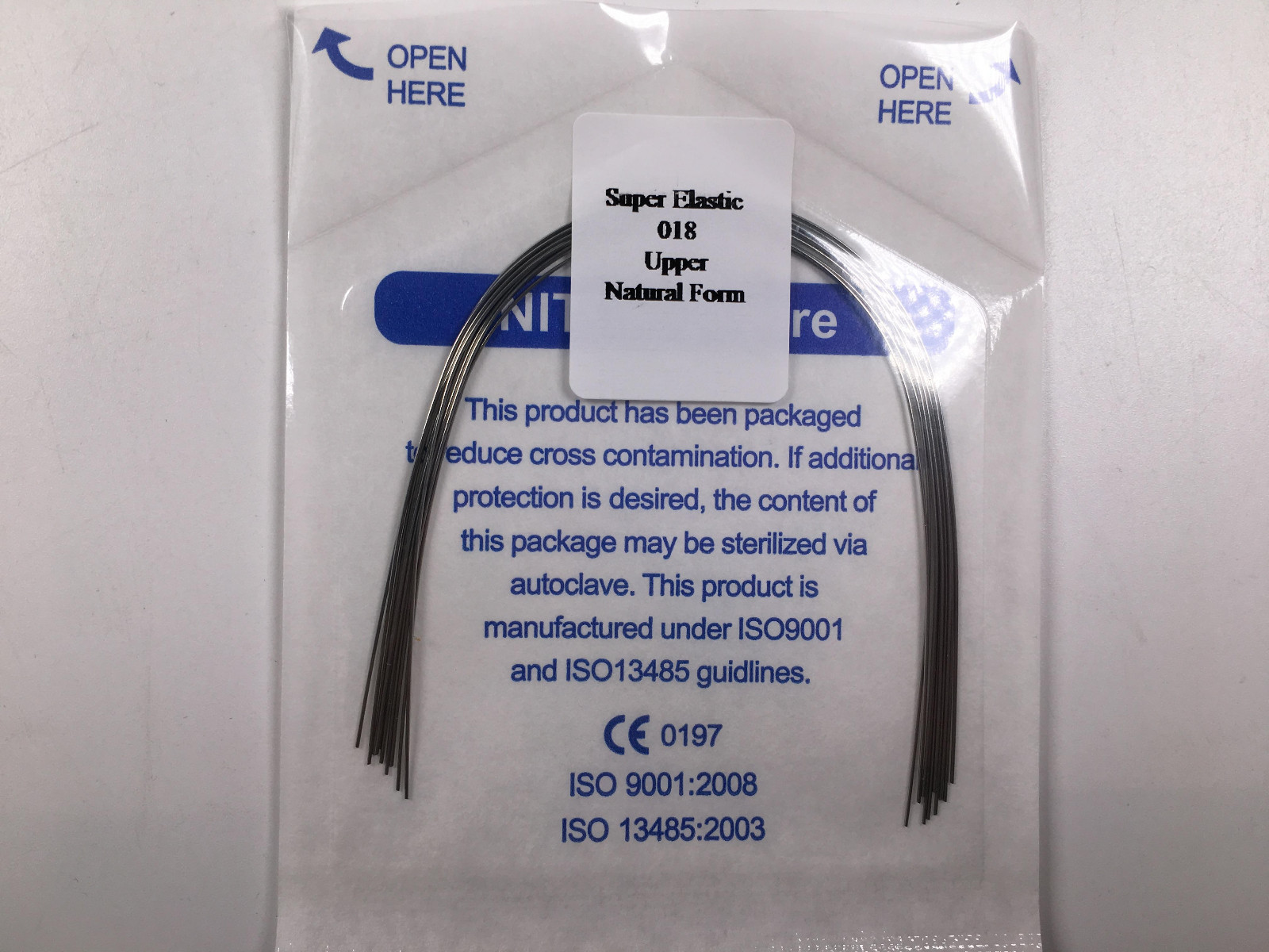 10*Dental Ortho Natural Wires Brackets Super Elastic Round Arch Wire 12/14/16/18