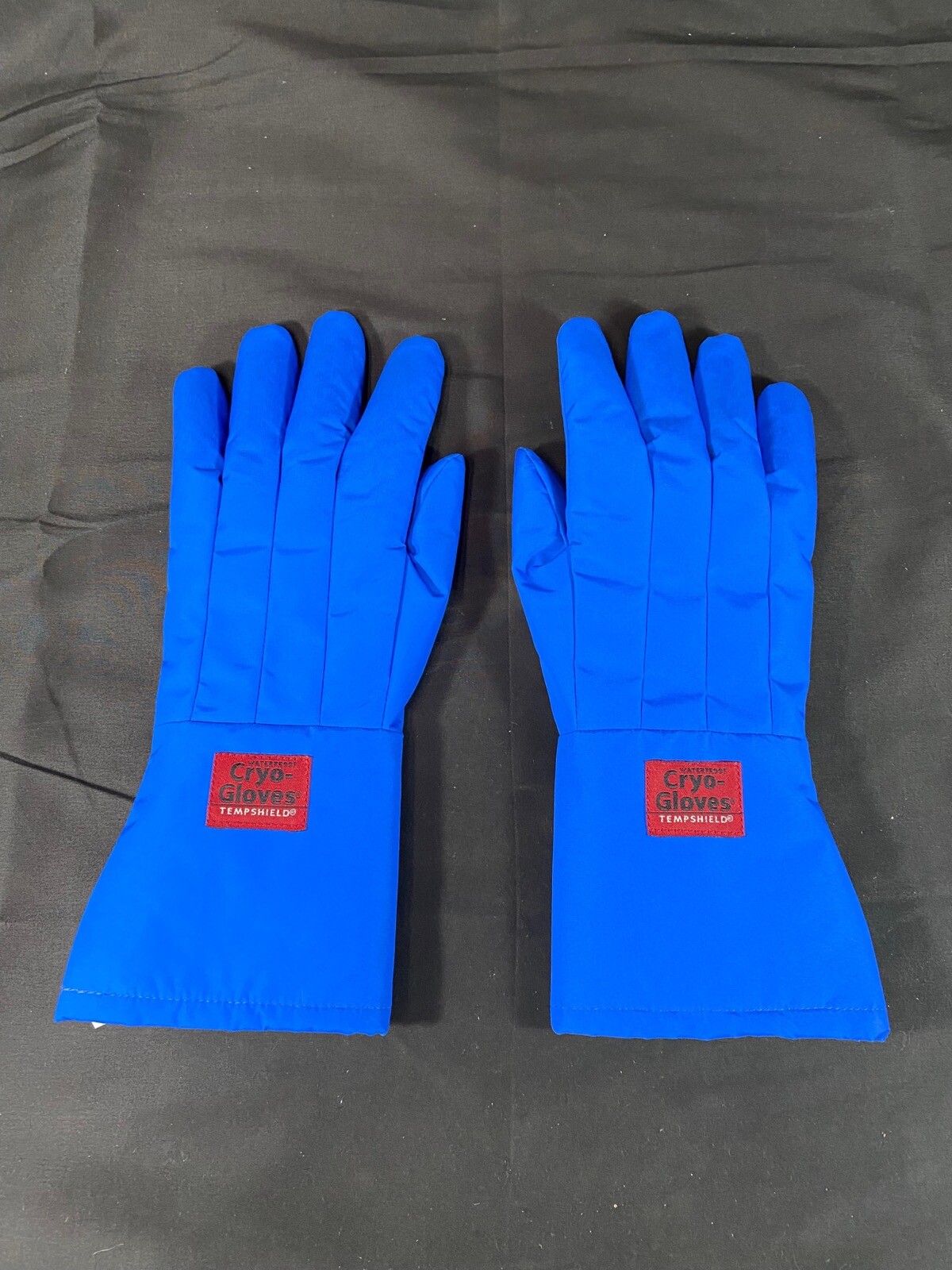 TEMPSHIELD Mid-Arm Cryo-Gloves For Dry Ice Handling Size 9 Blue MAMWP