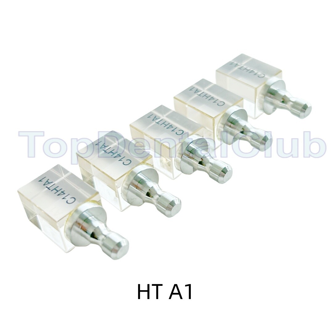 C14 HTA1 Dental Crystal Blocks Glass Ceramic Zirconia Reinforced CEREC Block CAD