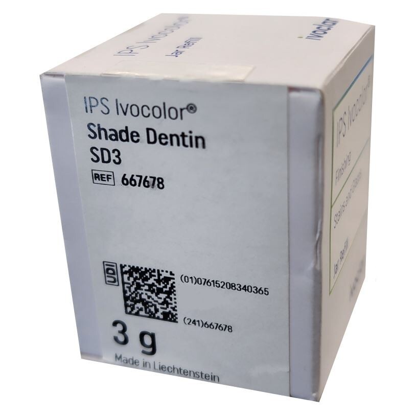 *1-Piece* Ivoclar Vivadent IPS Ivocolor 3g Shade Dentin SD3 Refill 667678