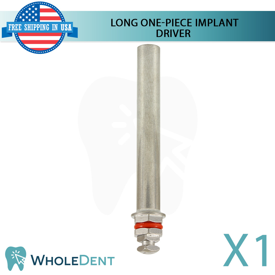 Long Hex Driver For One-Piece Adapter Implant Dental Insertion Tool Instrument