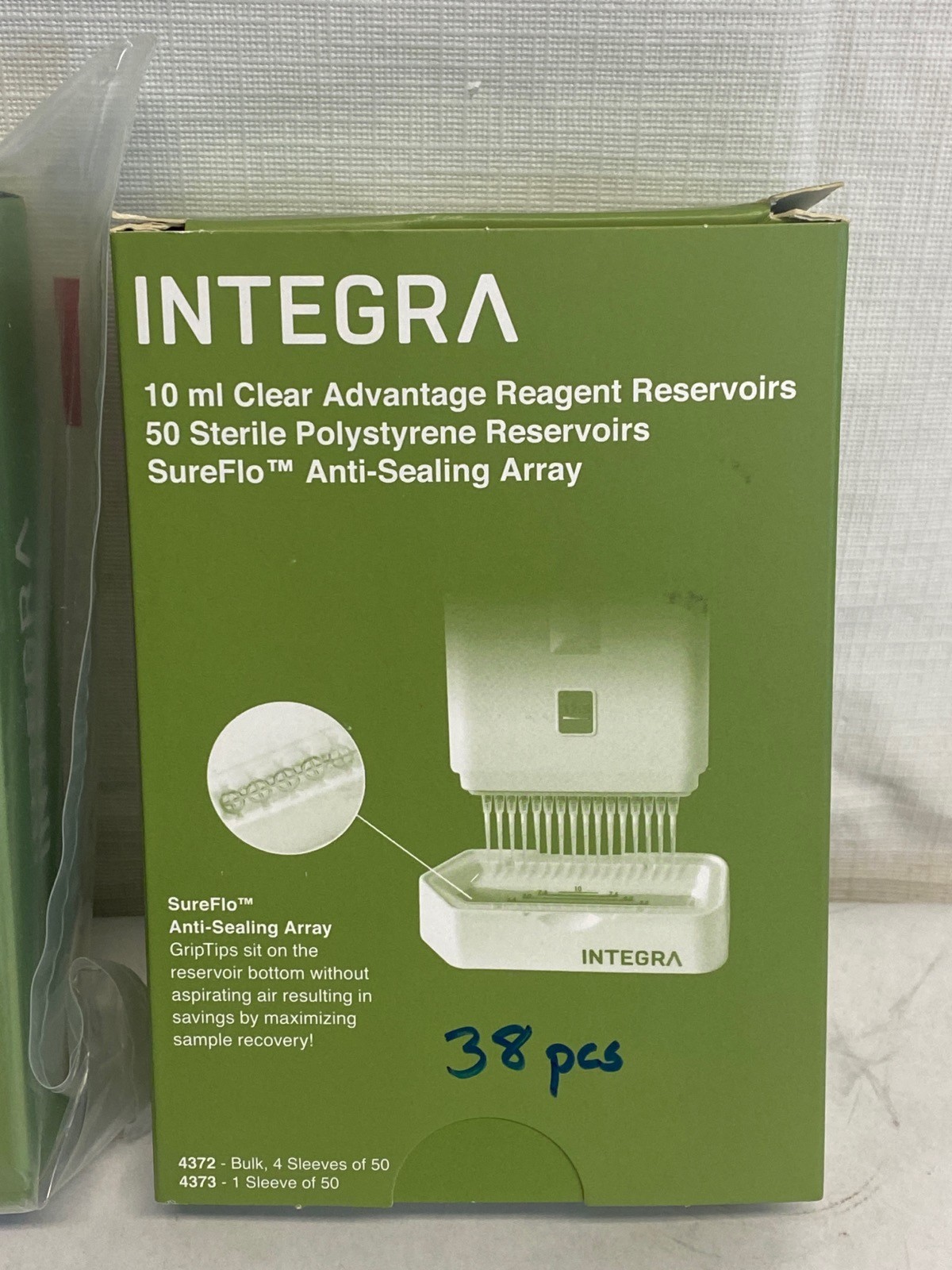 (88) INTEGRA 10mL Polystyrene Clear Advantage Reagent Reservoir Liners 4373