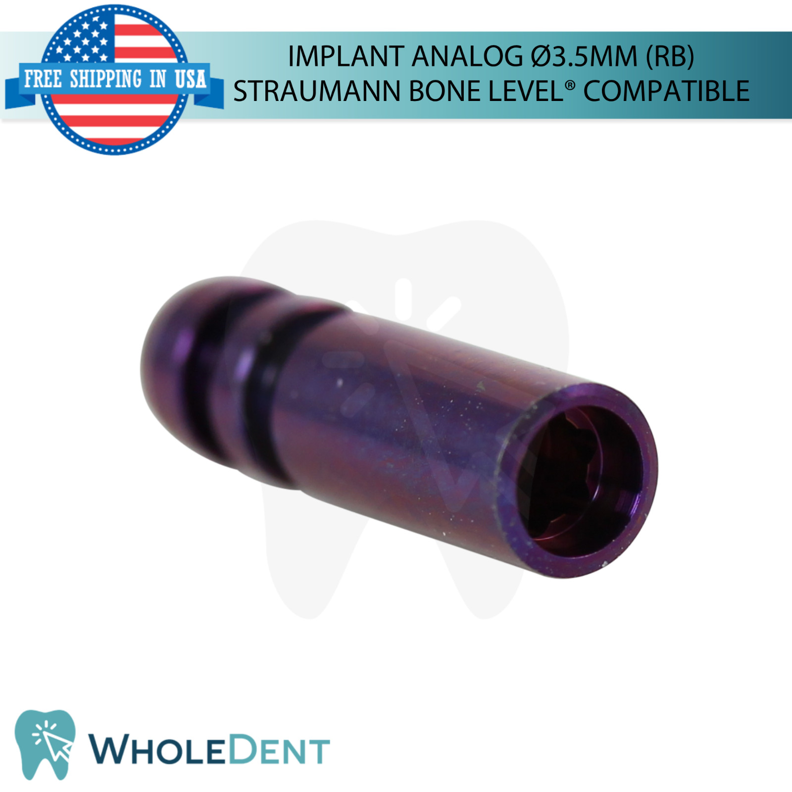 10x Dental Fixture Analog Ø3.5mm Regular Straumann BLX® Compatible (RB)