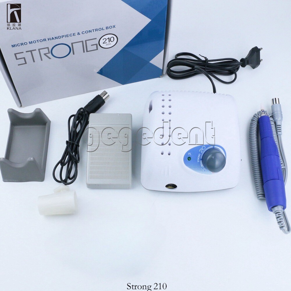 Dental Lab Micromotor Strong 210/105L 35K RPM Nail Art Manicure Pedicure Machine