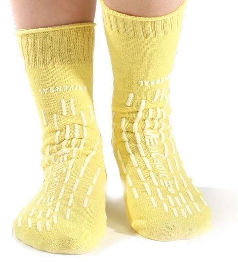 SLP7DY MEDICHOICE MEDC Fall Management Slippers, Yellow, Small 48 CT (0000)