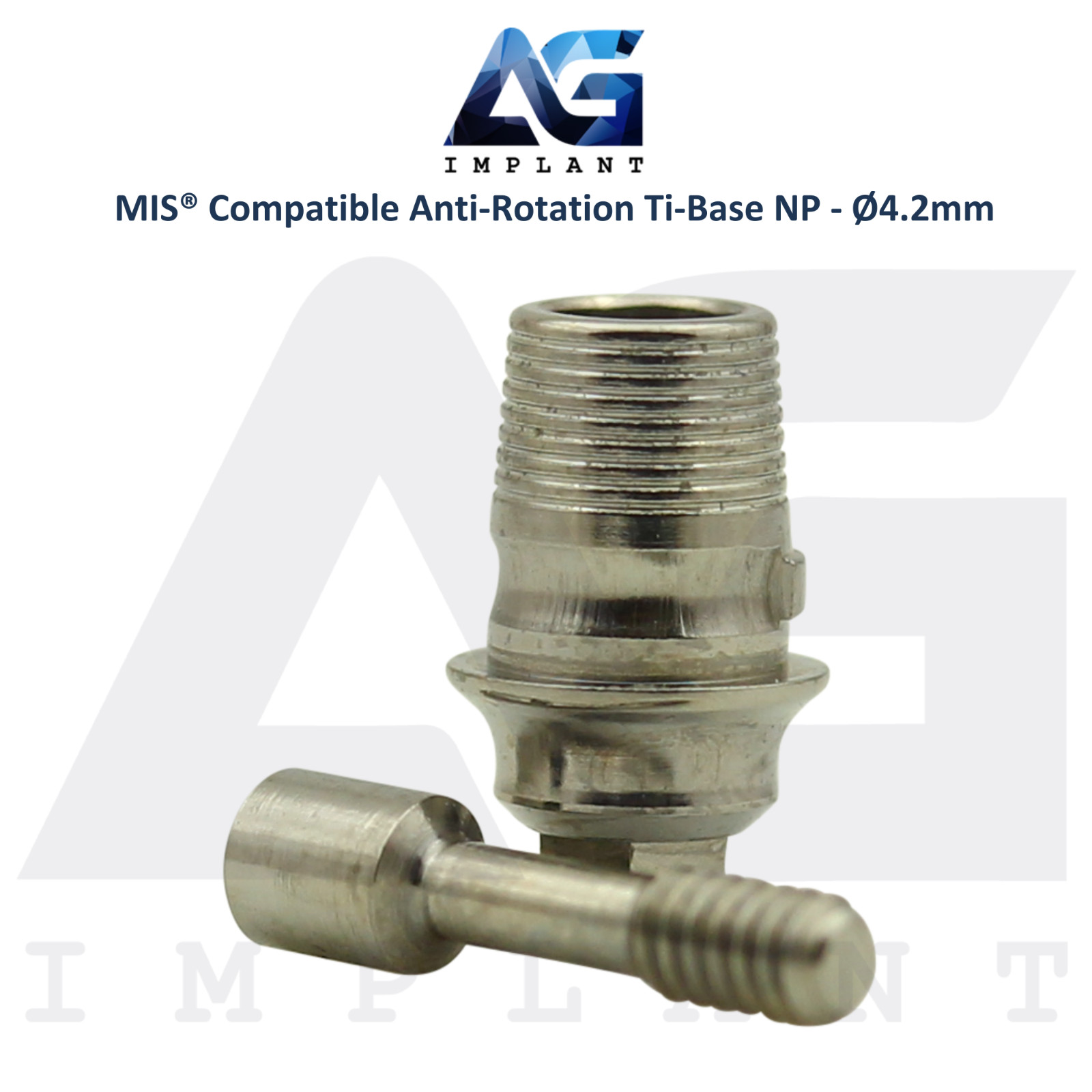 x5 Ti-Base Anti-Rotation Ø4.2mm NP Compatible with MIS® Int Hex System 2.10mm