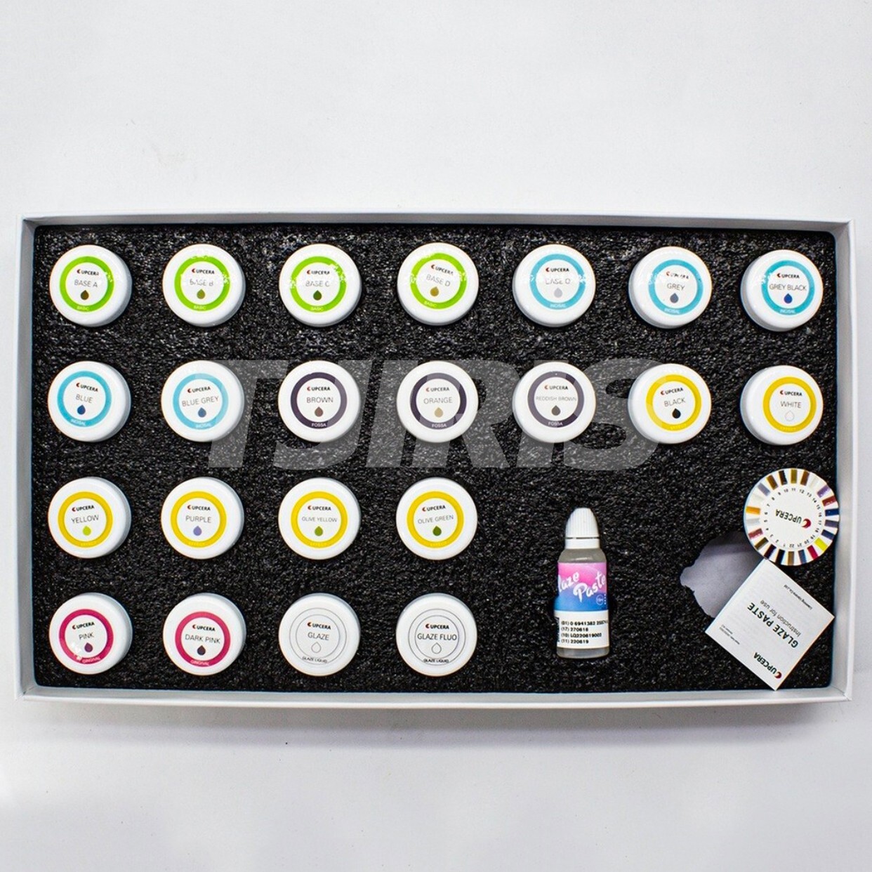 UPCERA Relism Dental Lab Paste Stain Glaze Kit for Zirconia/Lithium Disilicate