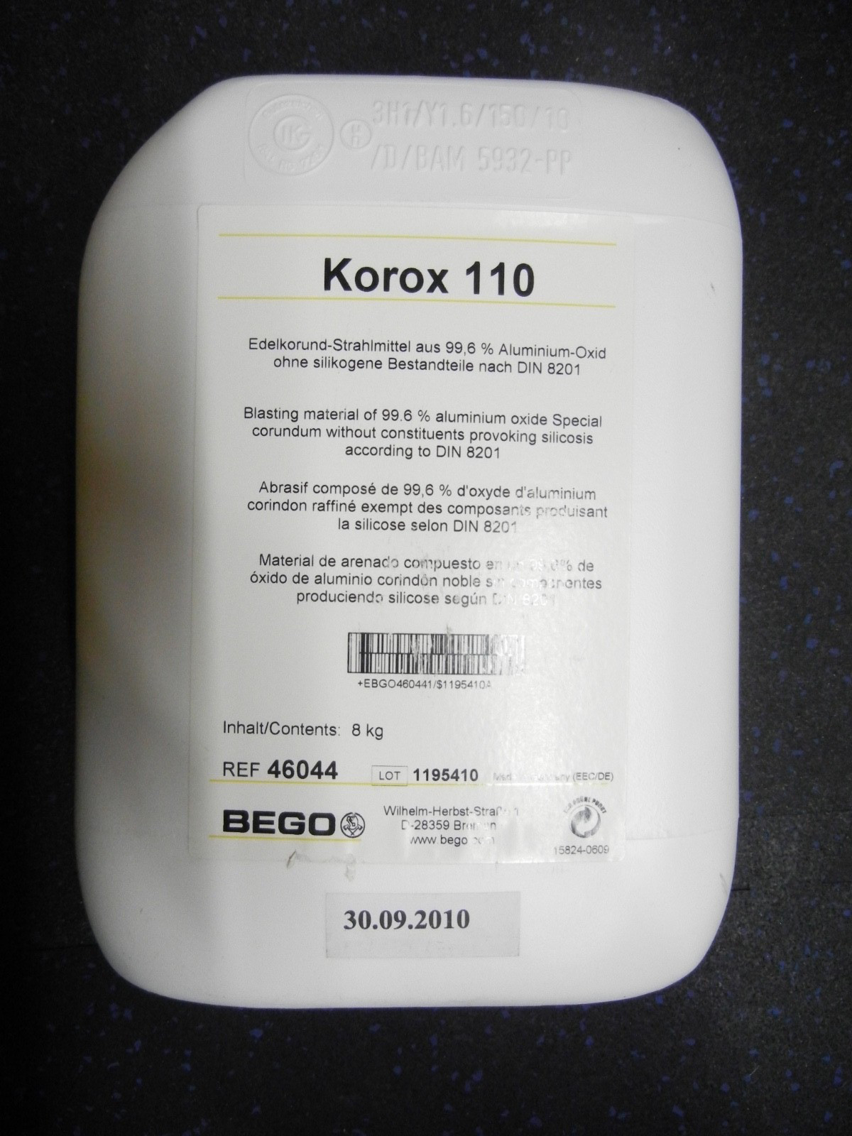 BEGO Korox 110 aluminum oxide blasting compound