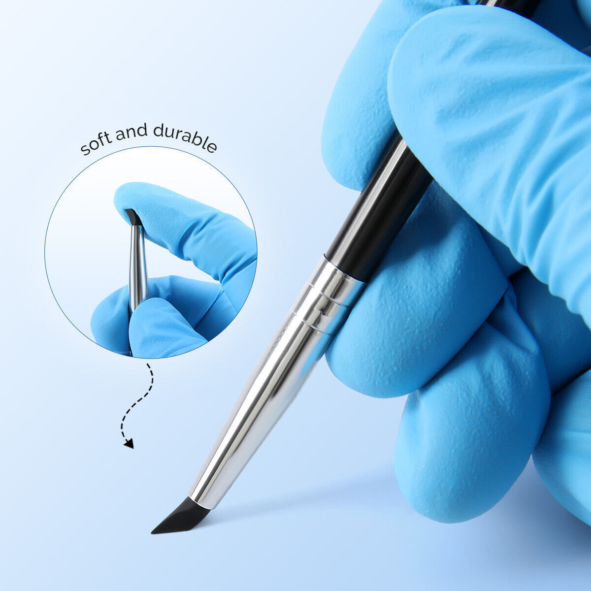 5 Pcs Dental Composite Resin Veneer Cement Porcelain Brushes Silicone Brush Pen