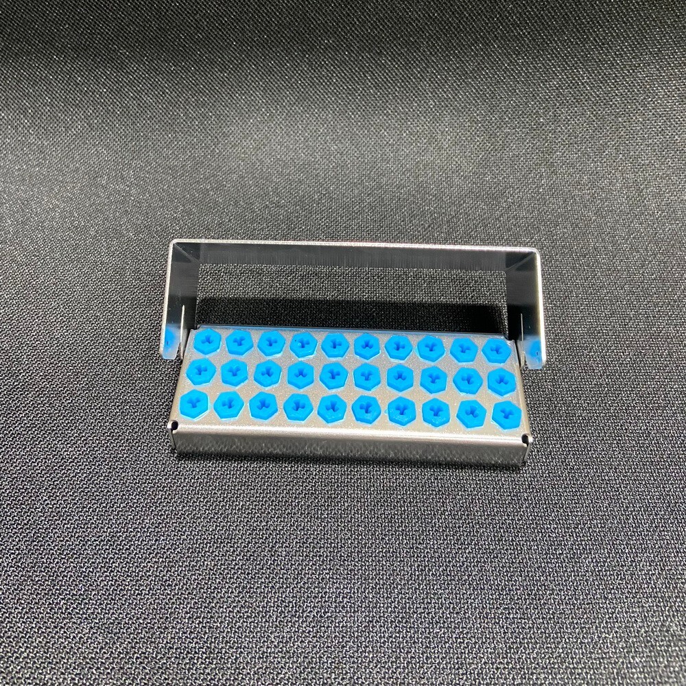 Dental Implant Drills Organizer Holder Sterilization Case Bur Block 8/12/30 Hole