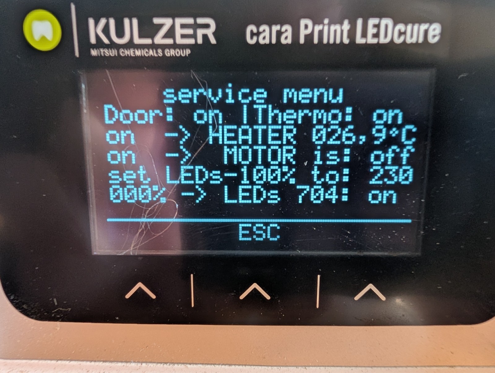 Kulzer cara Print LEDcure Dental 3D Resin Post Curing Unit Tested Power On