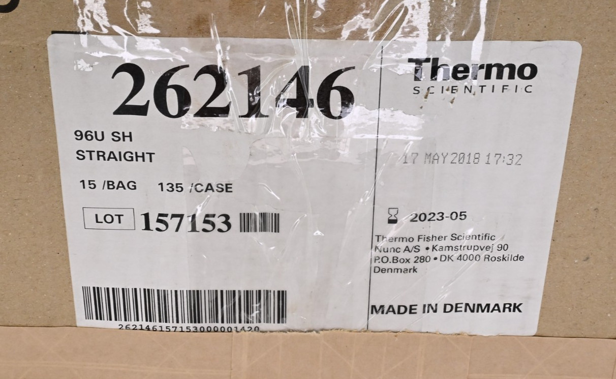 Thermo Scientific 262146 Nunc 96-Well Polystyrene Microwell Plates (135x Case)