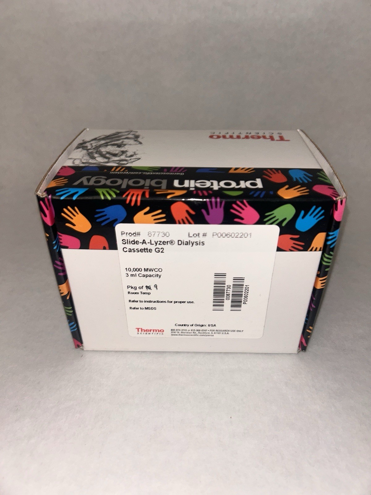 Thermo Scientific 87730 Slide-A-Lyzer Dialysis Cassette G2 10K 3ml (Lot Of 9)