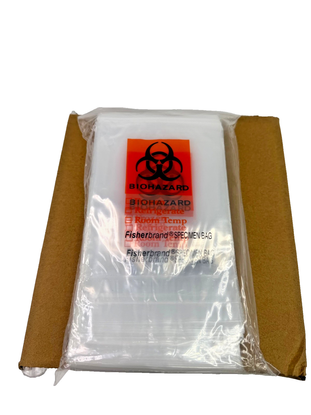 FISHERBRAND Cat No 01-800-00 BIOHAZARD SPECIMEN BAGS 4×6″ QTY 1000 BRAND NEW BOX