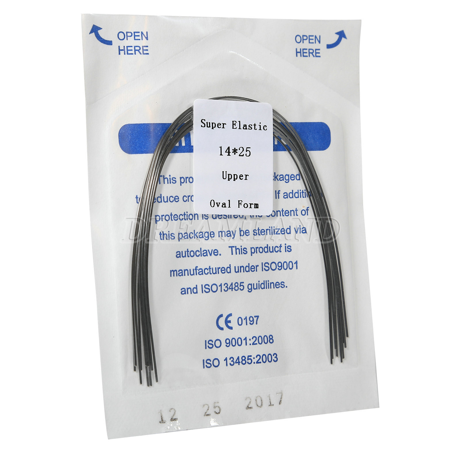 Dental Orthodontic Niti Super Elastic Arch Wires Rectangular Oval Ovoid Form
