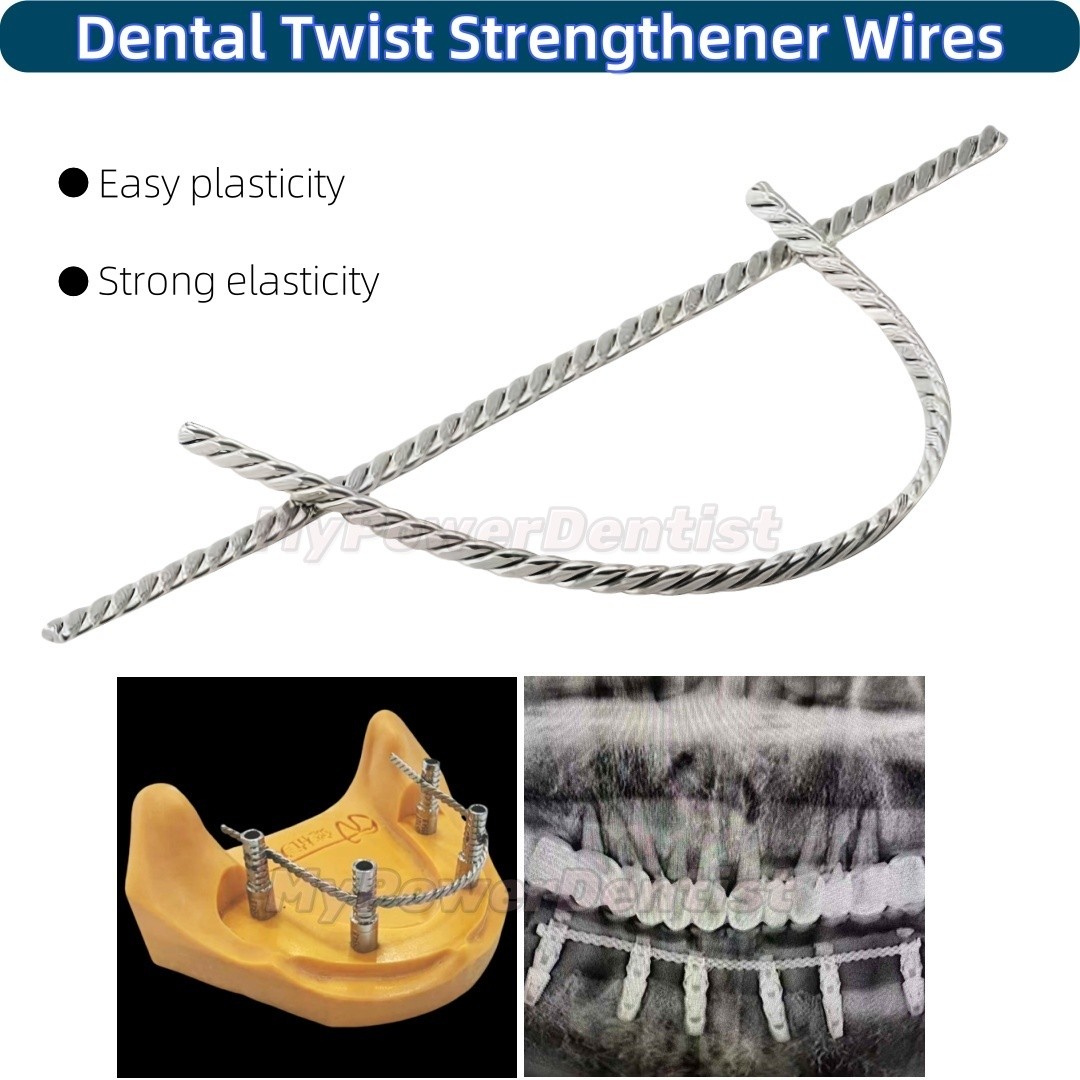 Dental Twist Strengthener Wires for Im plant 4 inch Length Similar Bredent