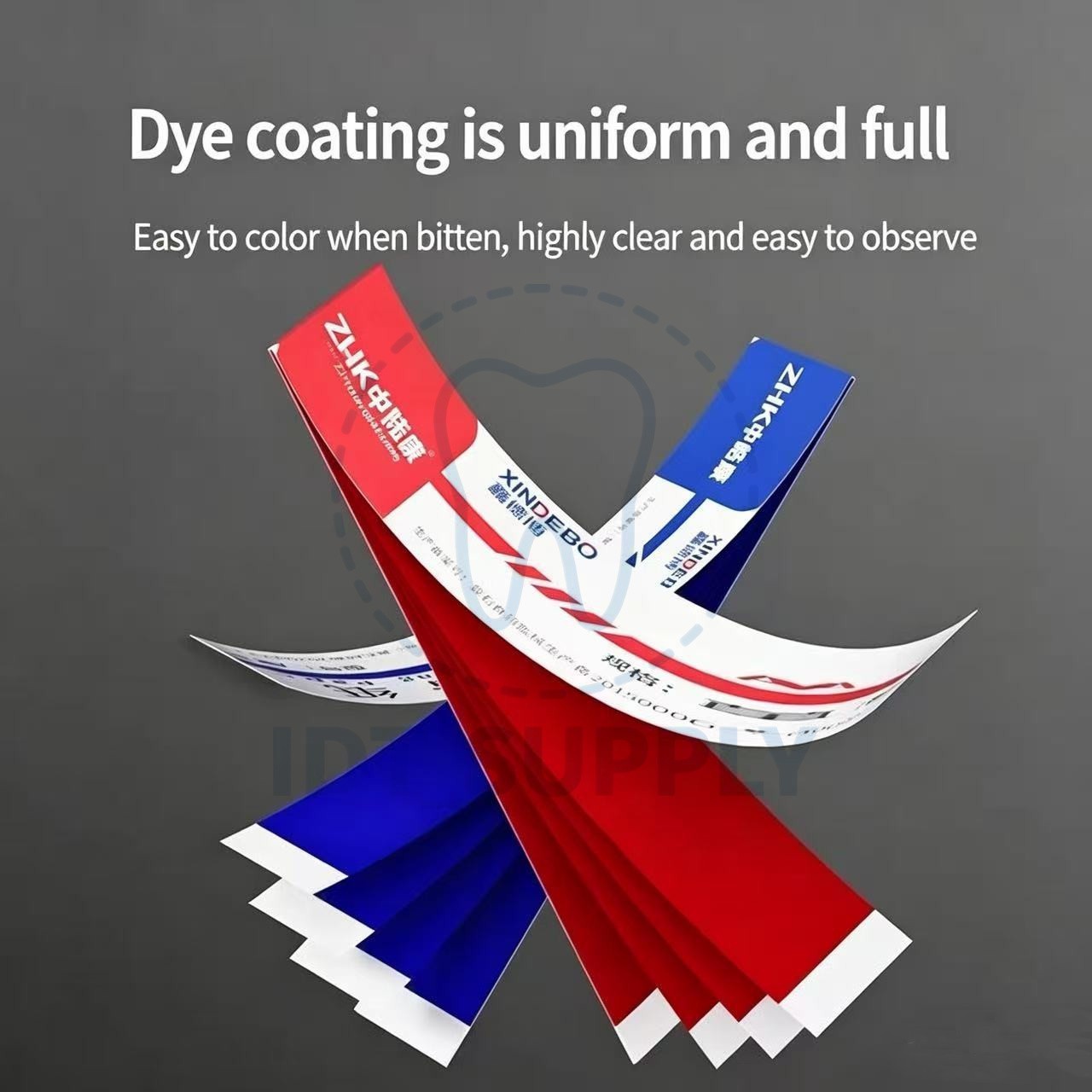 Dental Articulating Paper 30 100 Micron Blue Red 200 400 Sheets Occlusal