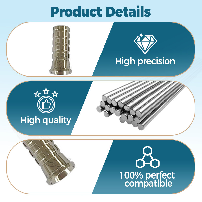 1/3/5/10/15/20/50 pcs MU Temporary Ti Cylinder fit to Straumann for RC/NC
