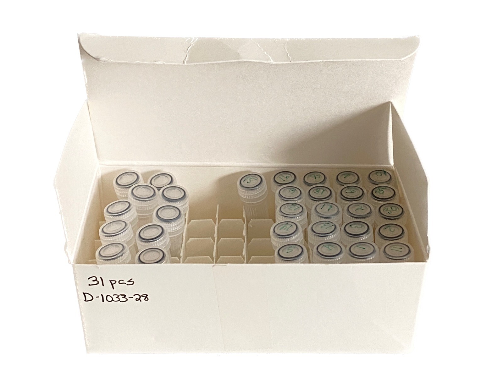 (31 Pcs) BENCHMARK BeadBug 2mL Prefilled Tubes 2.8mm Stainless Beads Acid Washed